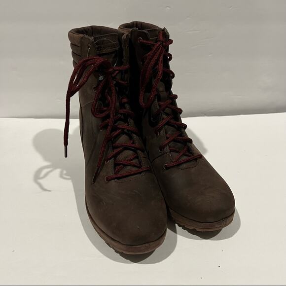 NWOT Merrell Women's Tremblant Wedge Waterproof Espresso Boot Brown Size 10.5 - Picture 3 of 13